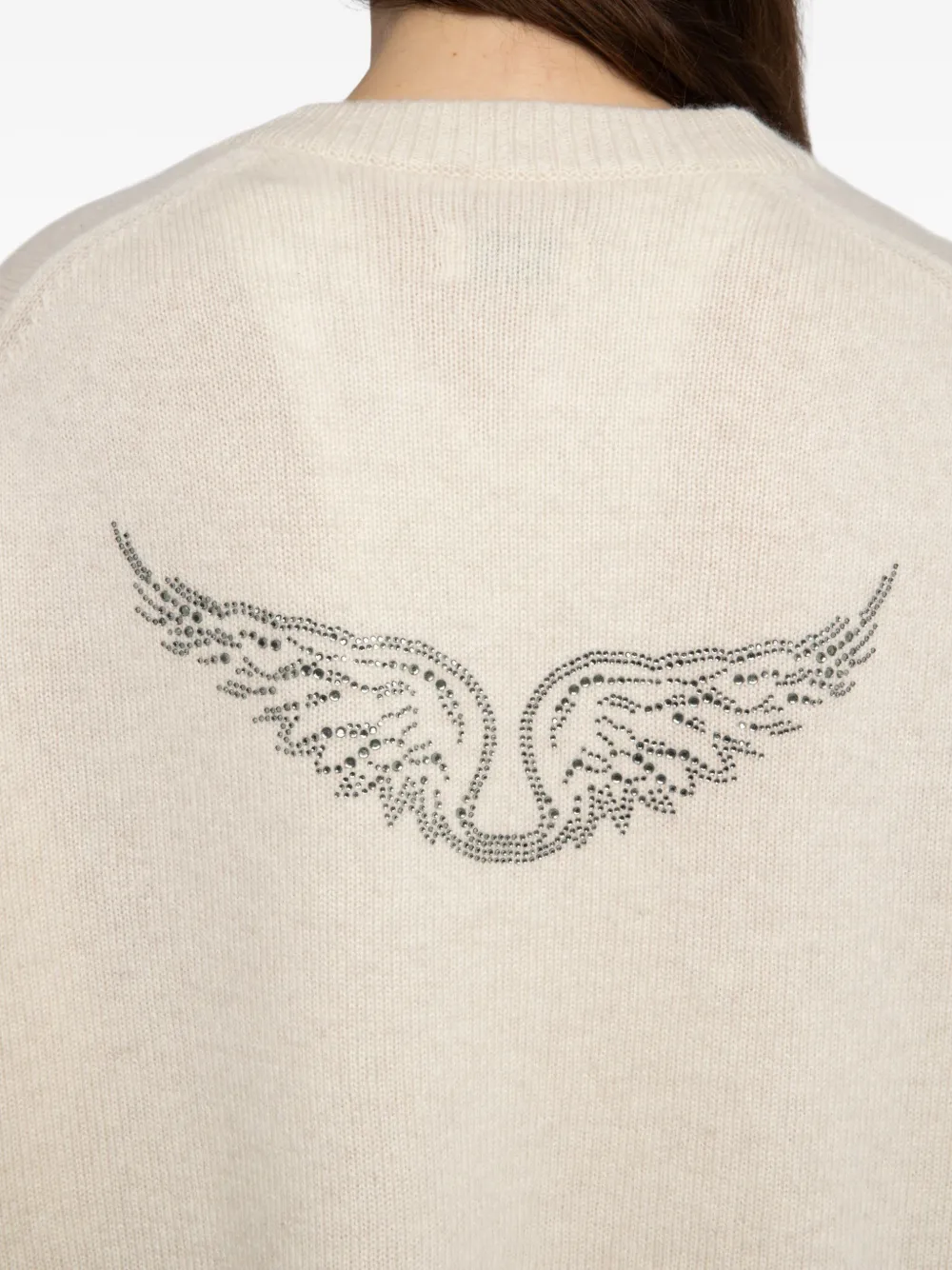 Zadig & Voltaire Mikyz Strass Sweater In Neutral