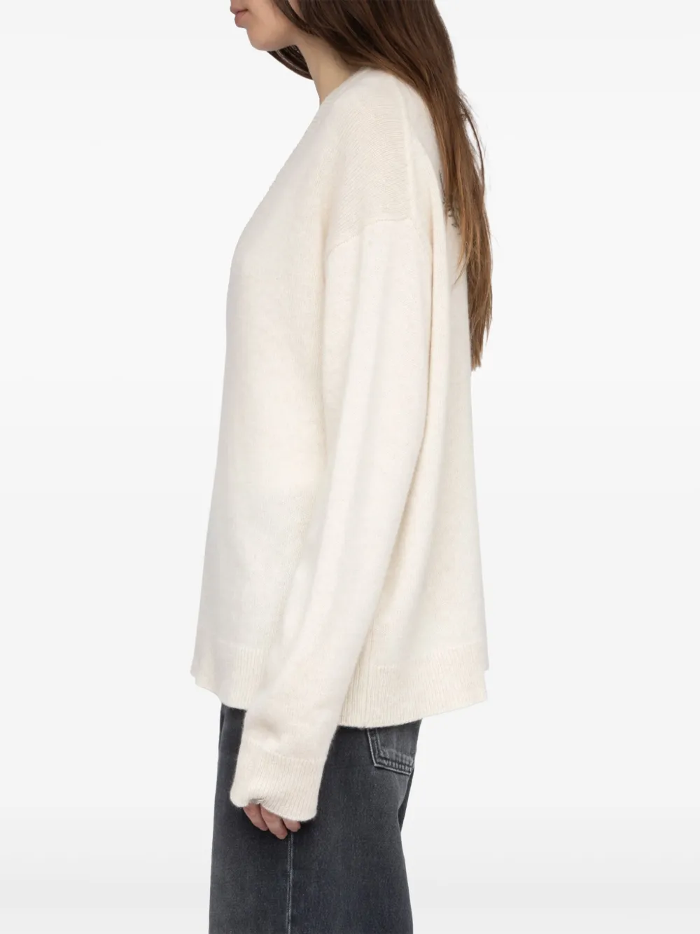 Zadig&Voltaire Mikyz trui met stras Beige