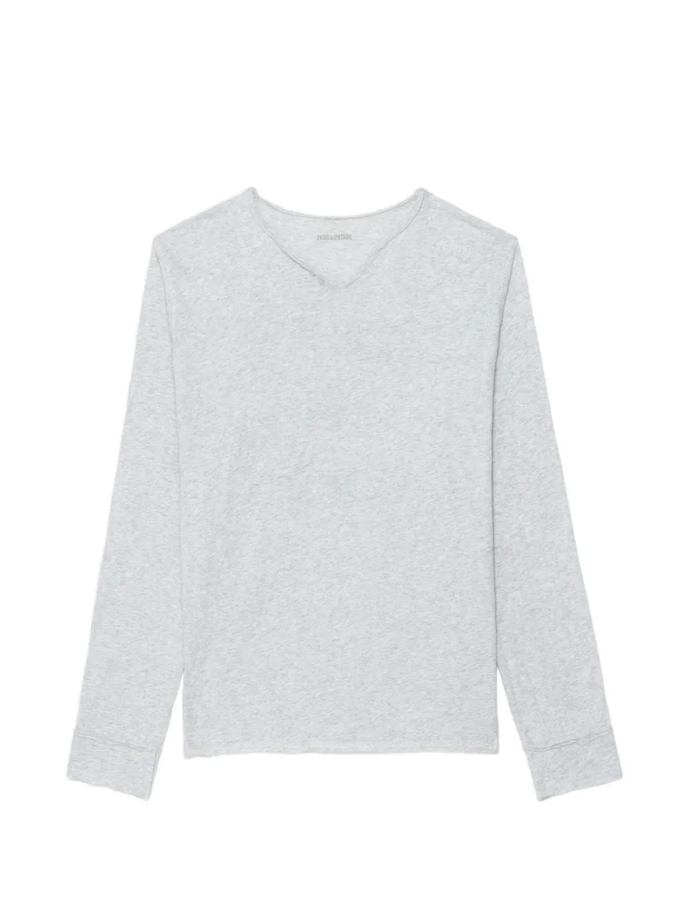 Zadig&Voltaire Monsatir Henley T-shirt met knoopdetail Grijs