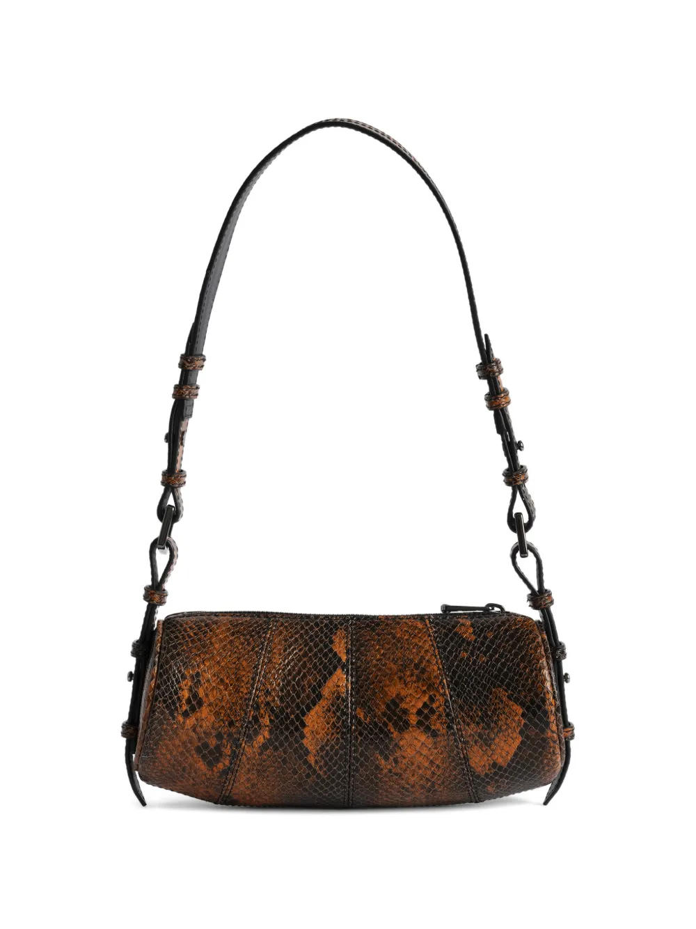 Zadig&Voltaire Schoudertas met slangenprint Bruin