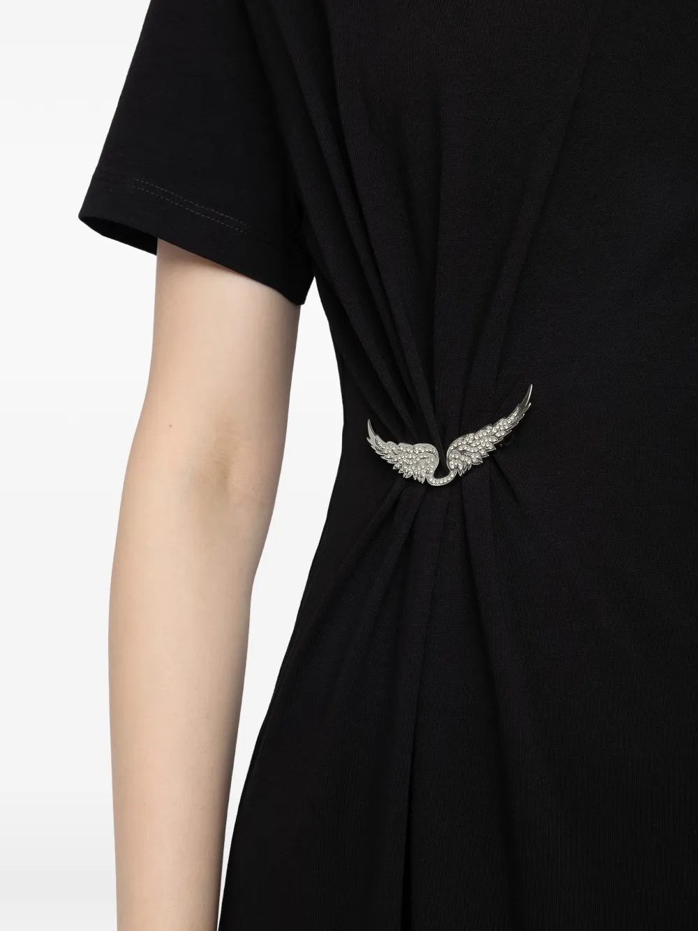 Zadig&Voltaire Raja maxi-jurk met vleugelpatroon Zwart