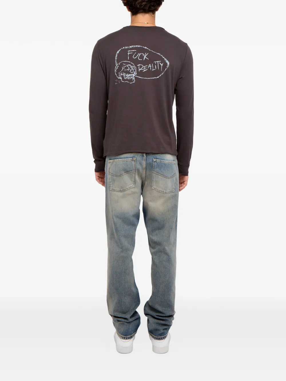 Zadig&Voltaire Monsatir Henley T-shirt met knoopdetail Grijs