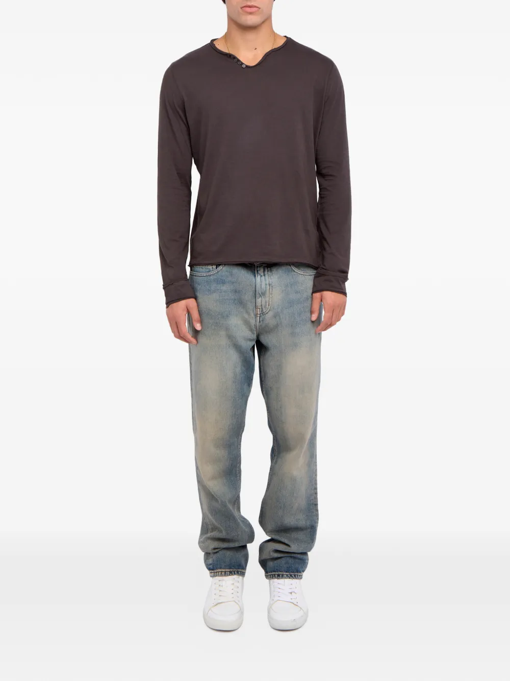 Zadig&Voltaire Monsatir Henley button-detail T-shirt | T-Shirts | Image 2