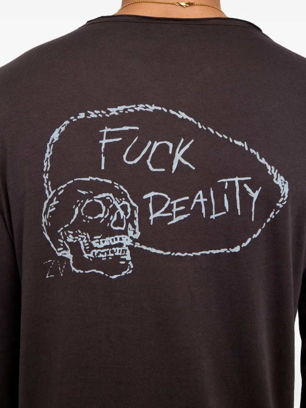 Zadig&Voltaire Monsatir Henley T-shirt met knoopdetail Grijs