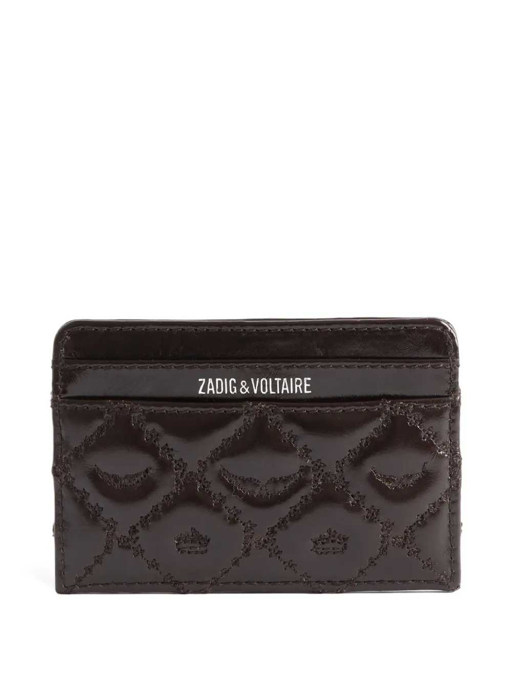 Zadig&Voltaire monogram-pattern wallet - Bruin