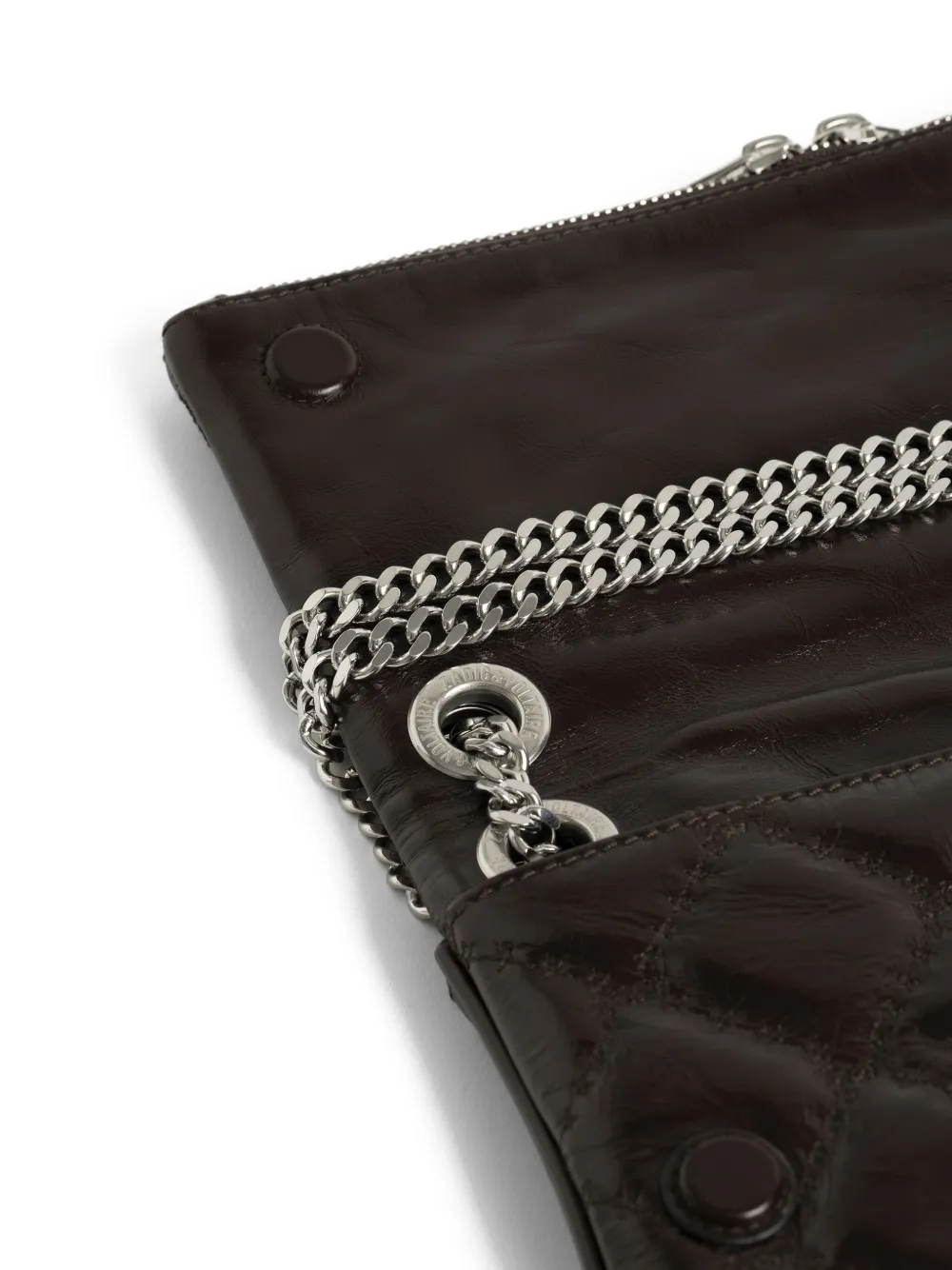 Zadig&Voltaire Rock II Vintage tas met gewatteerd effect Bruin