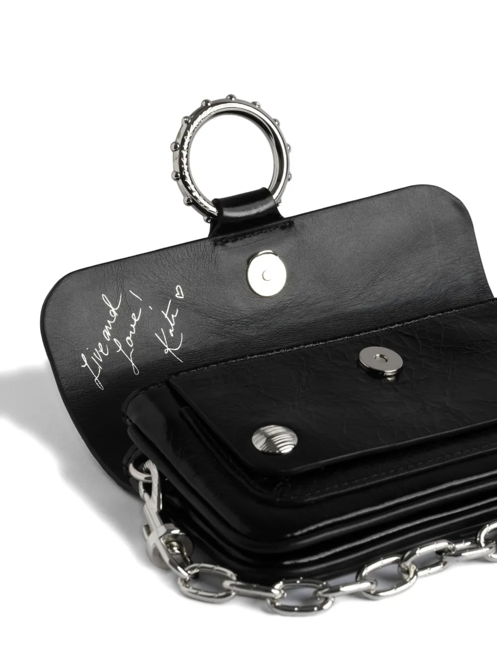 Zadig&Voltaire Kate kleine tas met kettingdetail Zwart