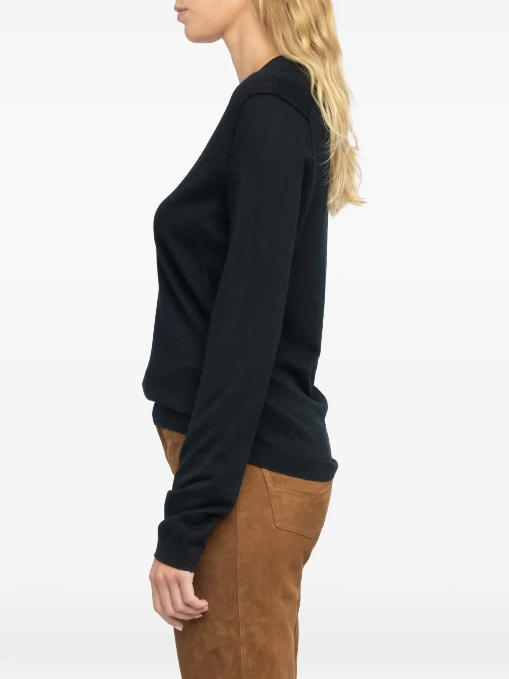 Zadig&Voltaire Rivy CP trui met V-hals Zwart