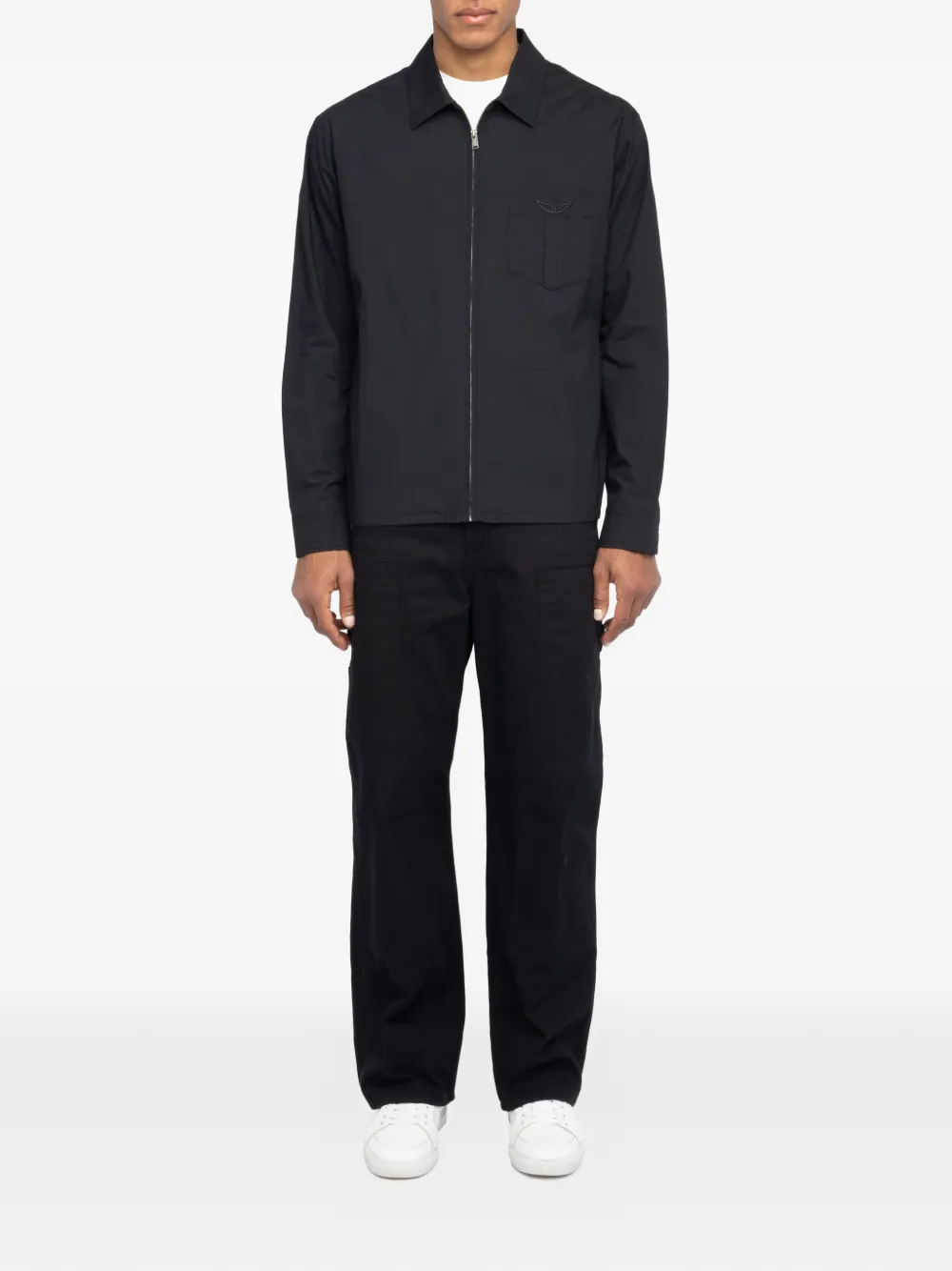 Zadig&Voltaire Overhemd met ritszak - Zwart