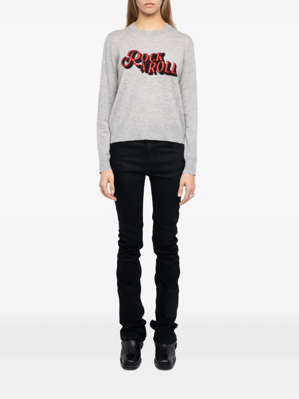 Zadig&Voltaire Verfraaide trui Grijs