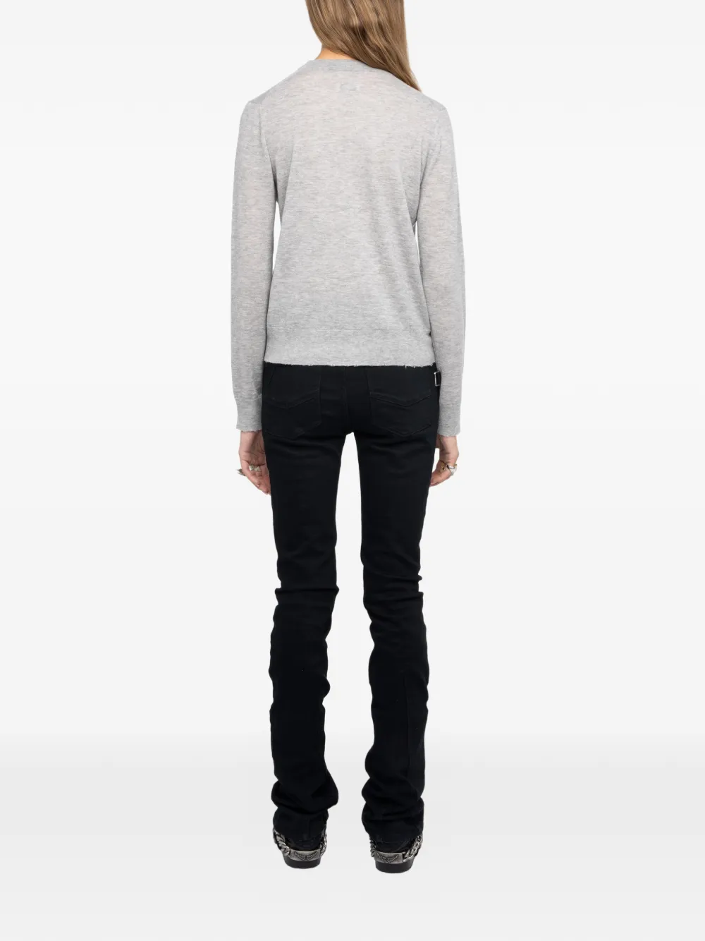 Zadig&Voltaire Verfraaide trui Grijs