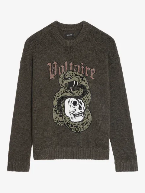 Zadig&Voltaire Marko snake-motif sweater