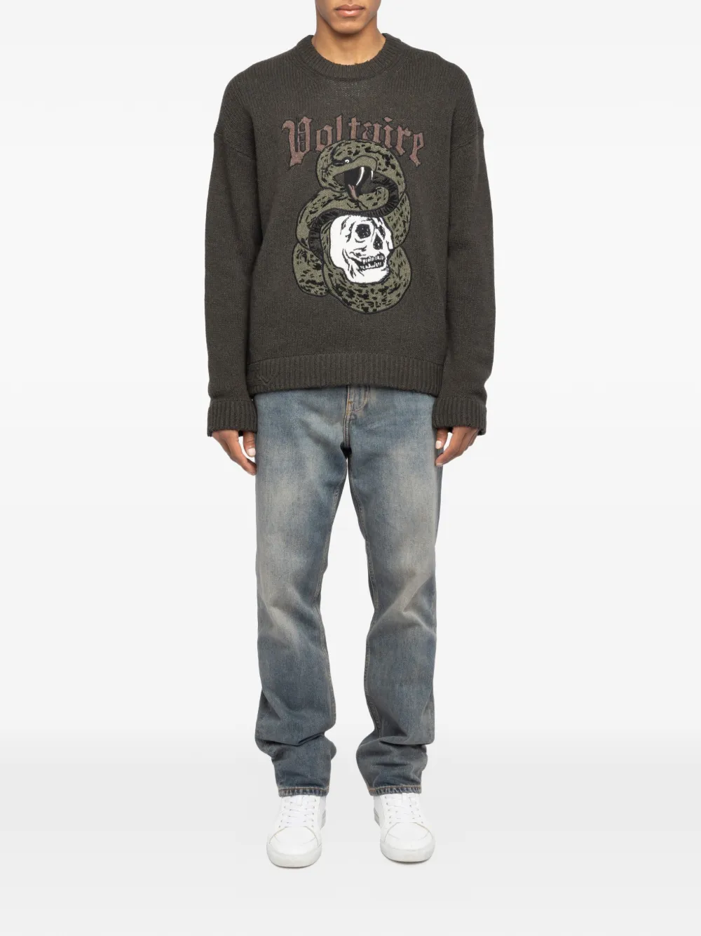 Zadig&Voltaire Marko snake-motif sweater | Knitted Sweaters | Image 2