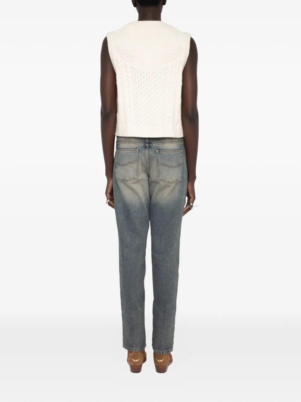  Zadig&voltaire Cable-knit Vest - Neutrals 