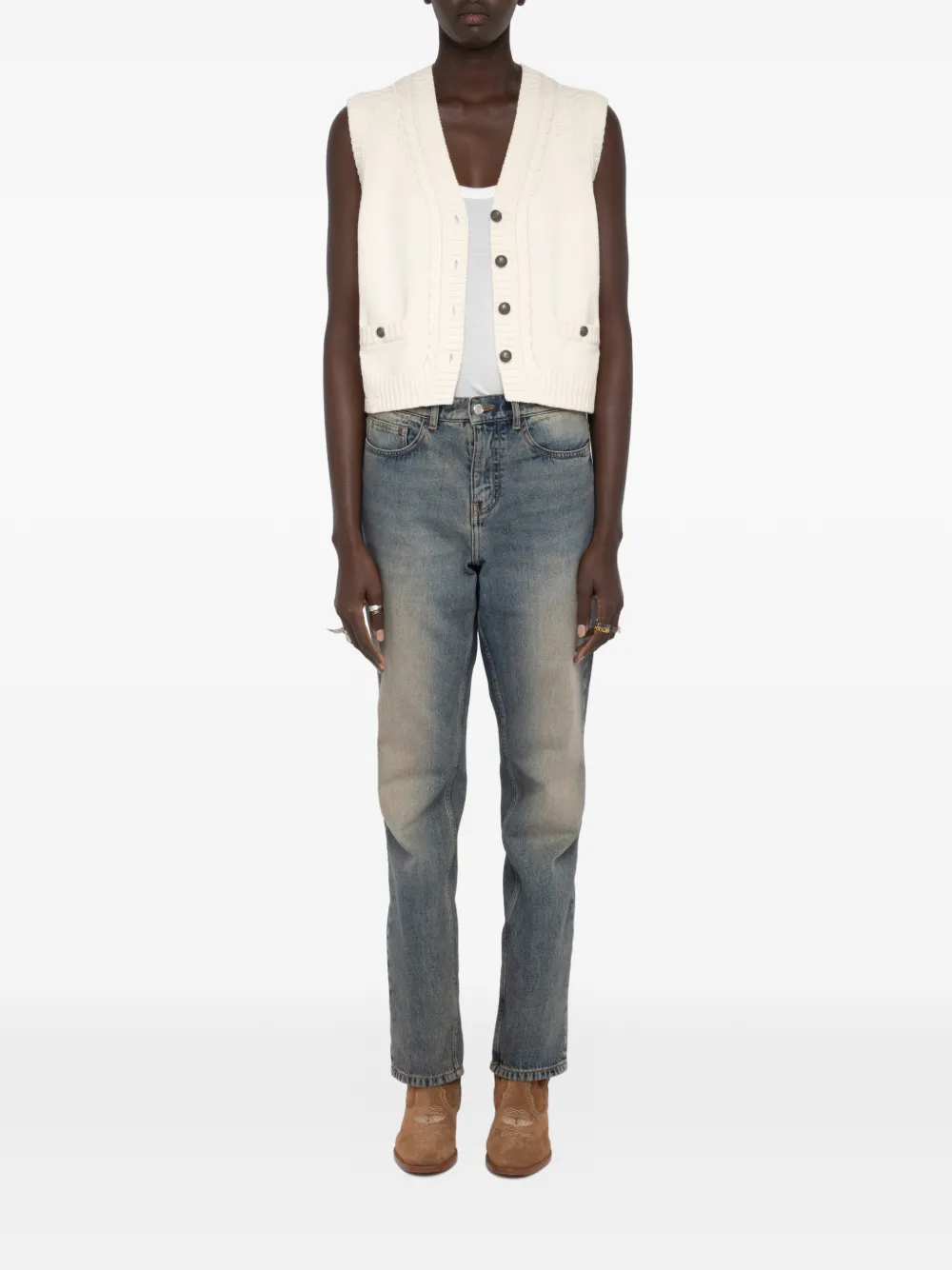  Zadig&voltaire Cable-knit Vest - Neutrals 