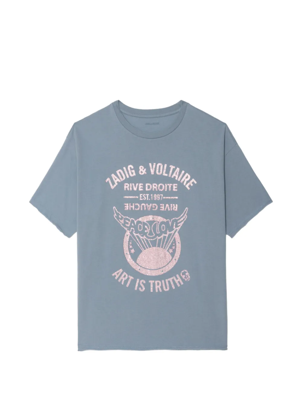 Zadig&Voltaire Berry strass graphic T-shirt - Blu