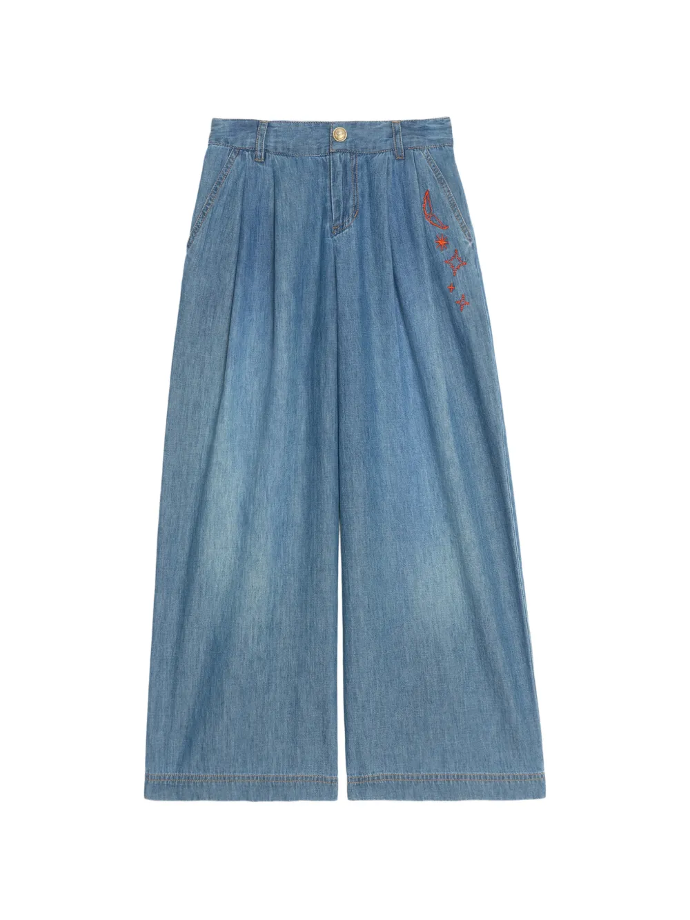 Zadig&Voltaire Jeans mit Stickerei - Blau