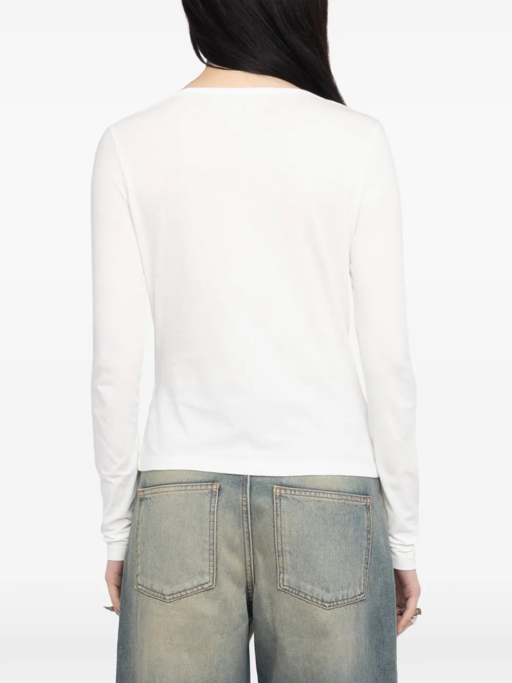 Zadig&Voltaire Tina Henley T-shirt Wit