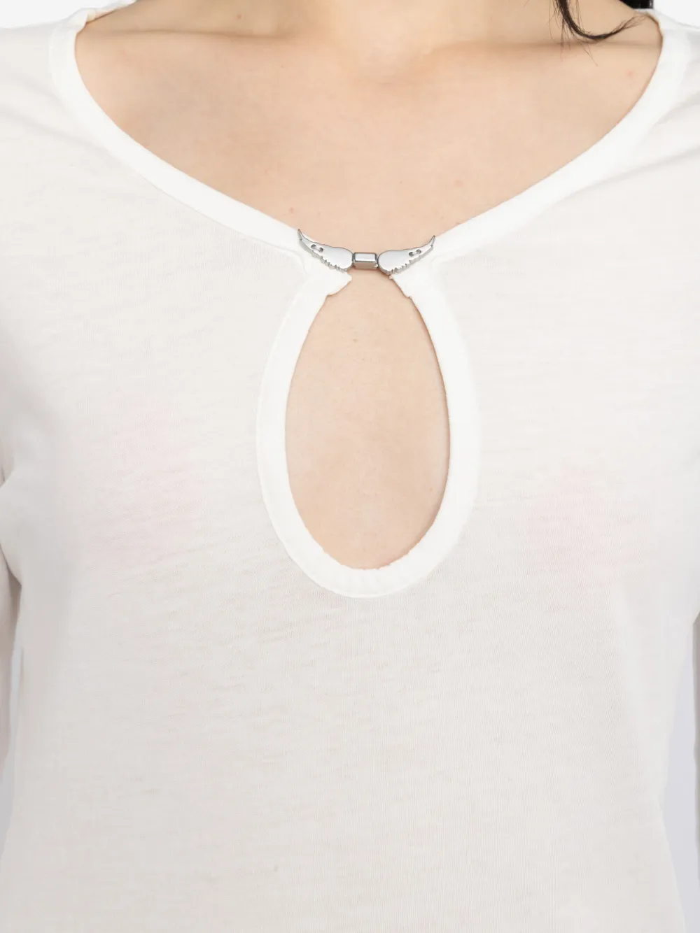 Zadig&Voltaire Tina Henley T-shirt Wit