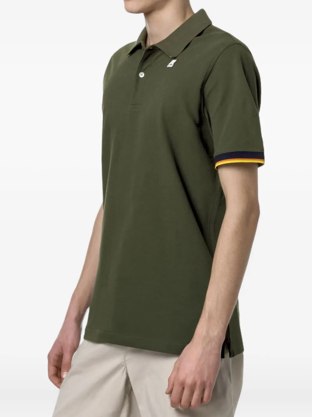 K-Way Vincent logo short-sleeve polo shirt - Groen