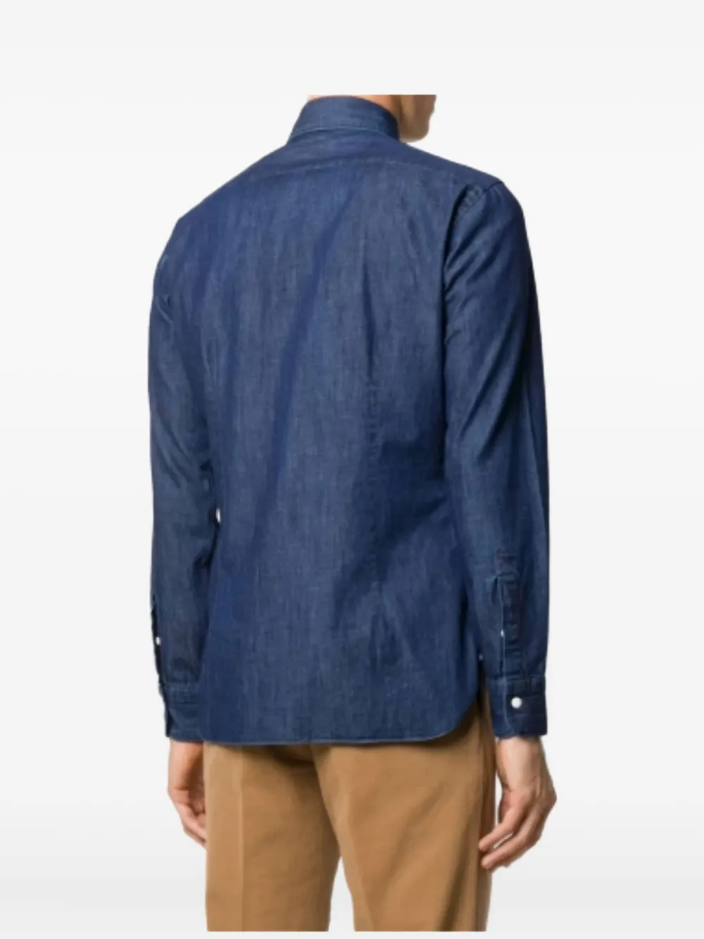 Barba buttoned shirt - Blauw