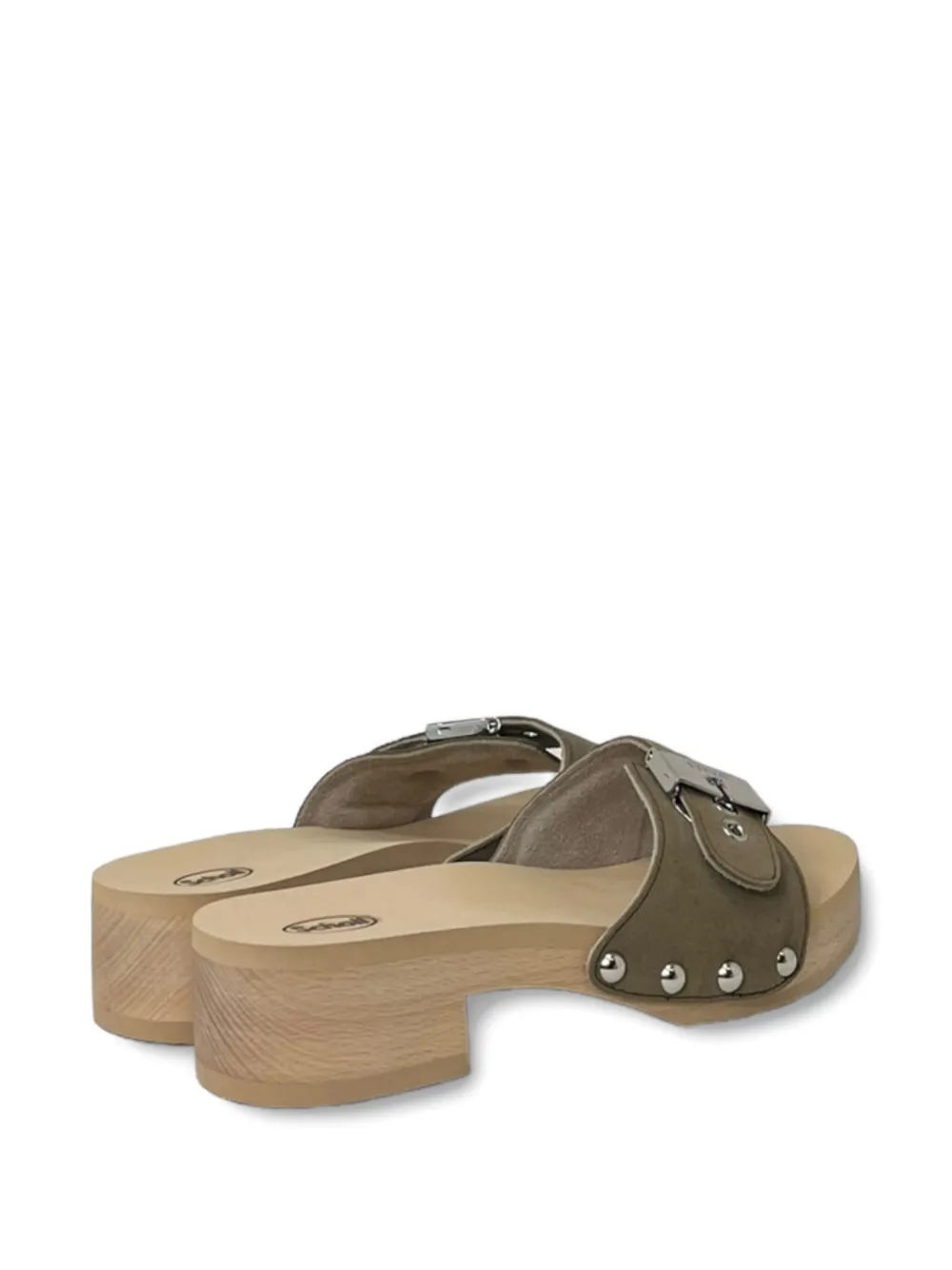 Scholl 40mm Pescura Jane sandalen met gesp Groen