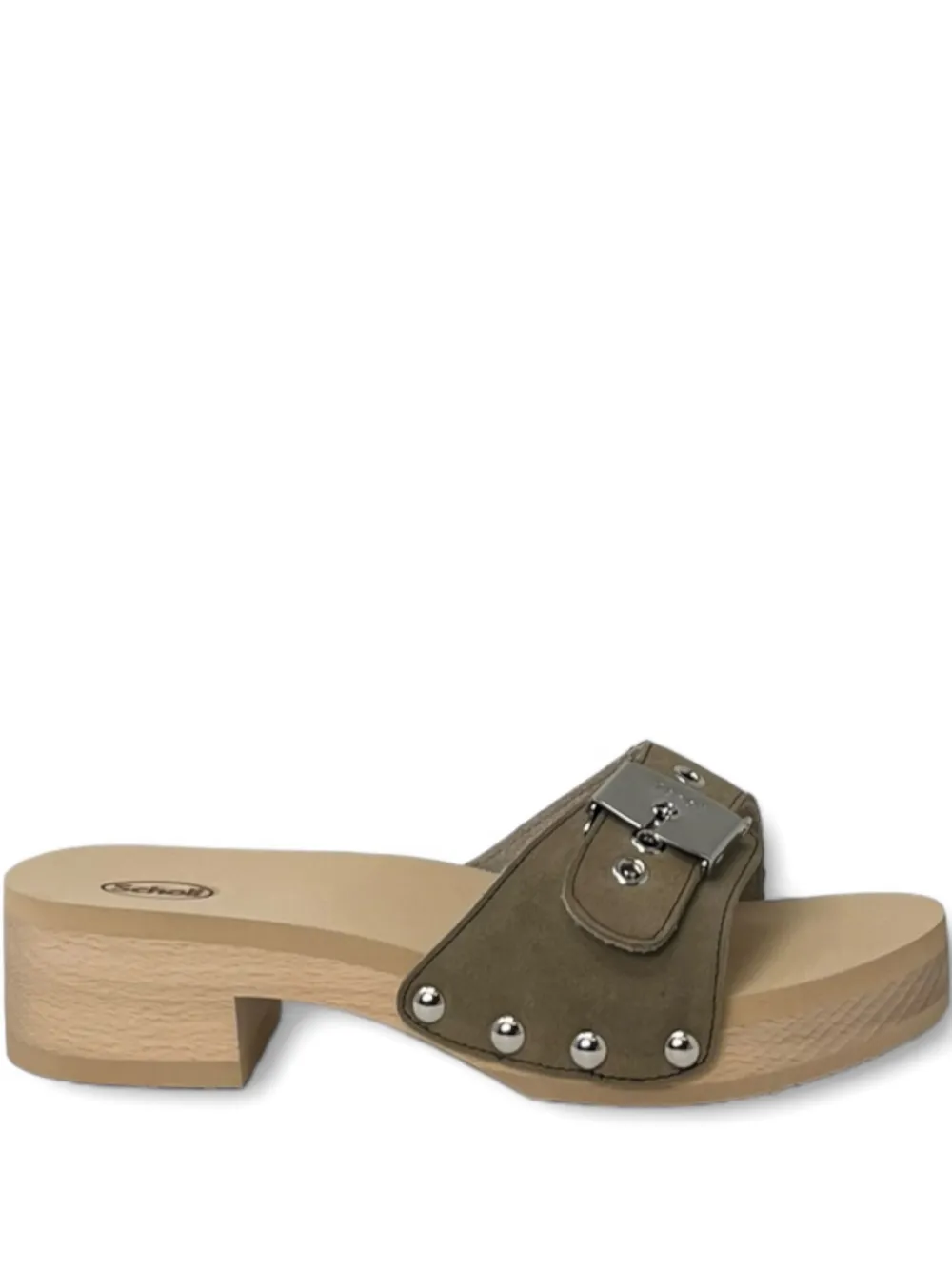 Scholl 40mm Pescura Jane sandalen met gesp Groen