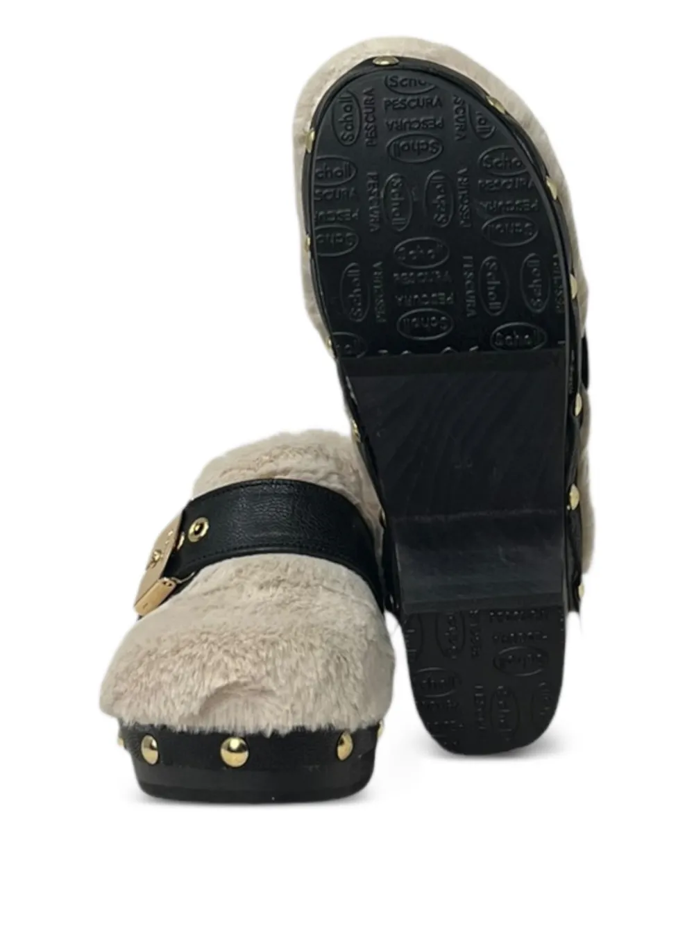 Scholl PESCURA ALASKA muiltjes van imitatiebont Beige