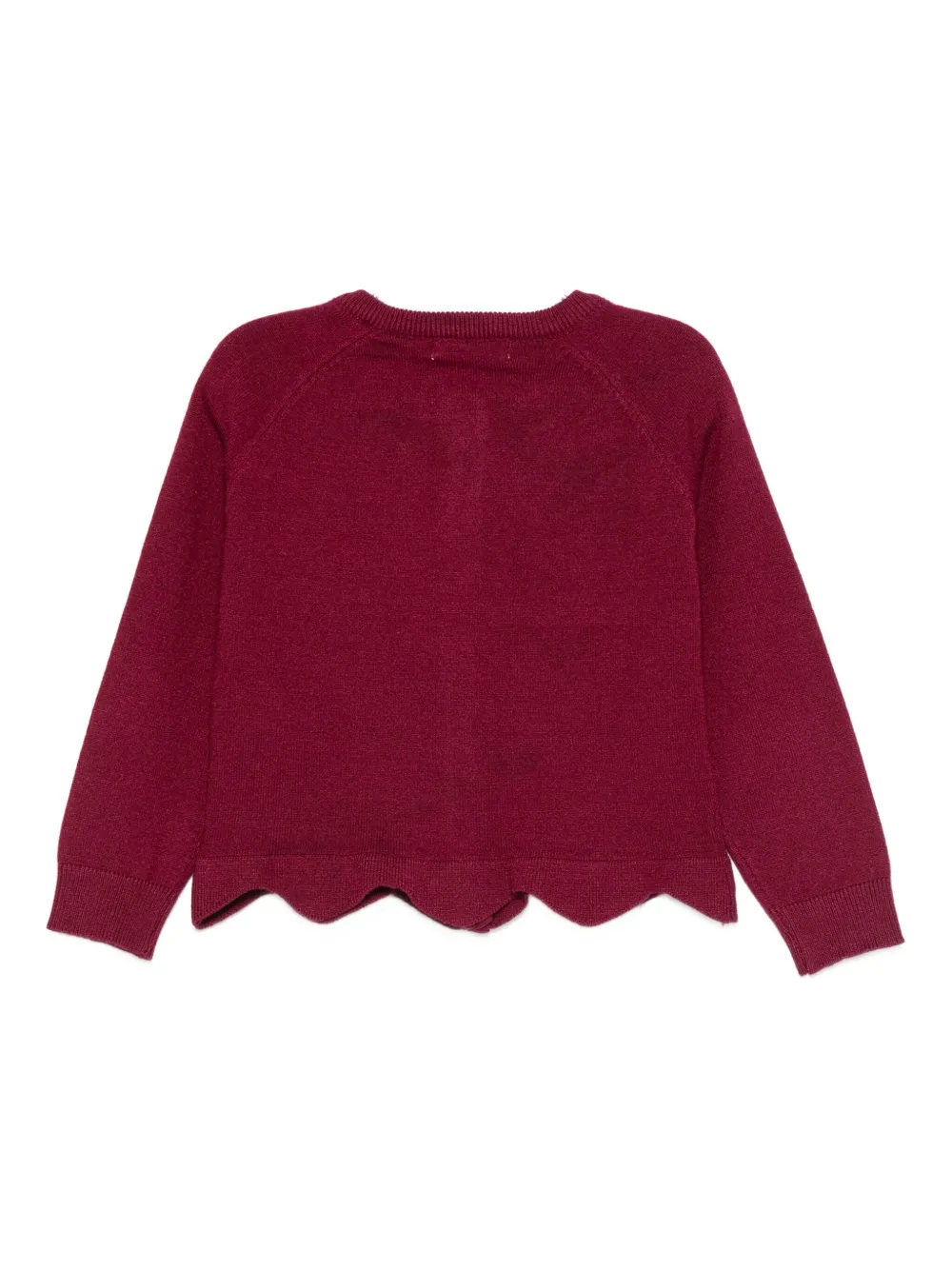 Miss Grant Kids Vest met gesmockte afwerking Rood