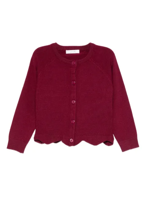 Miss Grant Kids cardigan à bords festonnés
