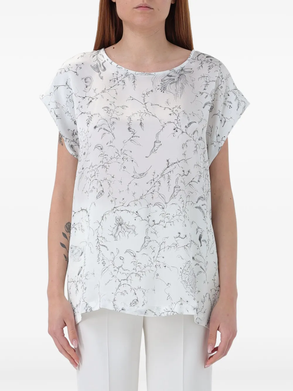 Fabiana Filippi printed top | White | Image 1