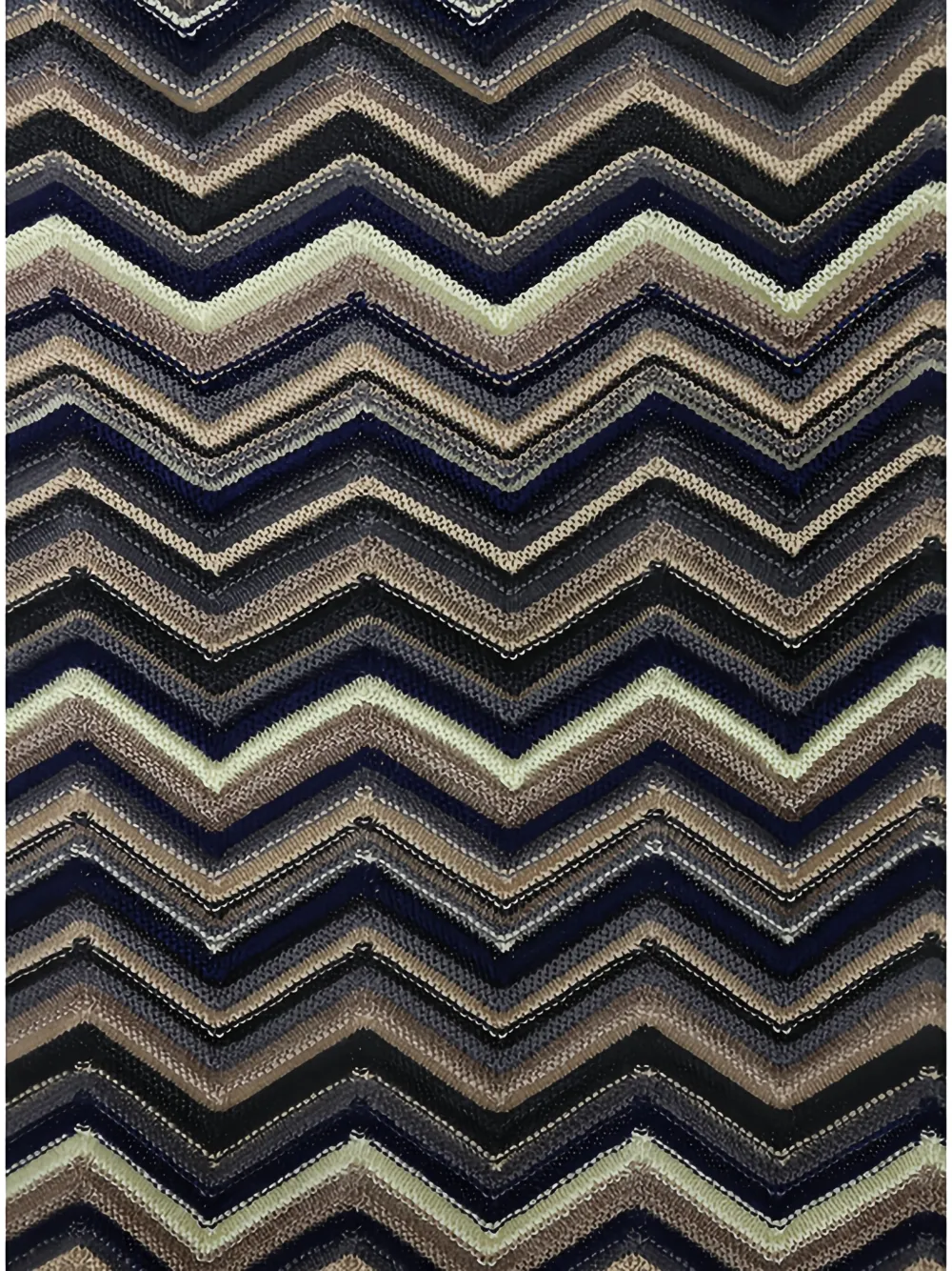 Missoni chevron-pattern scarf - Blauw