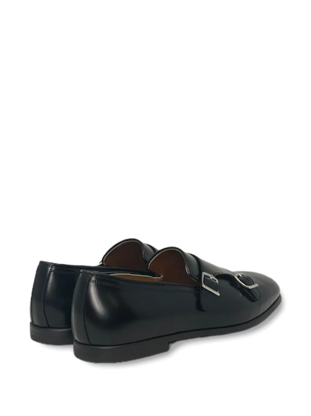Mille 885 Double-buckle Monk Shoes In Black