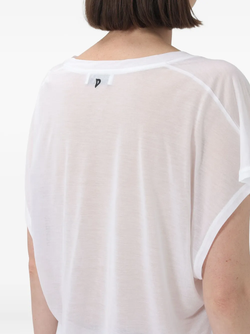 DONDUP T-shirt met V-hals Wit