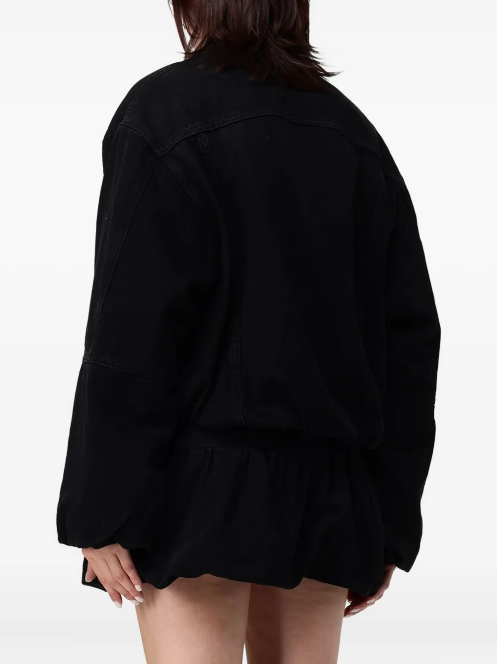 LIU JO Denim jack met ballonmouwen Zwart