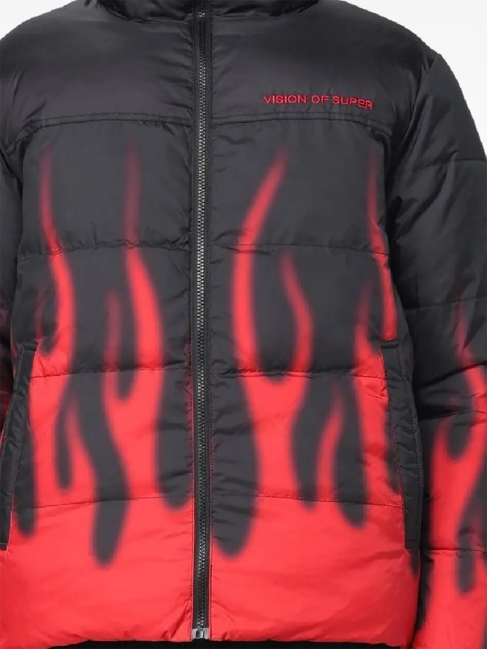 Vision Of Super flame-print puffer jacket | Padded & Down Jackets | Image 2