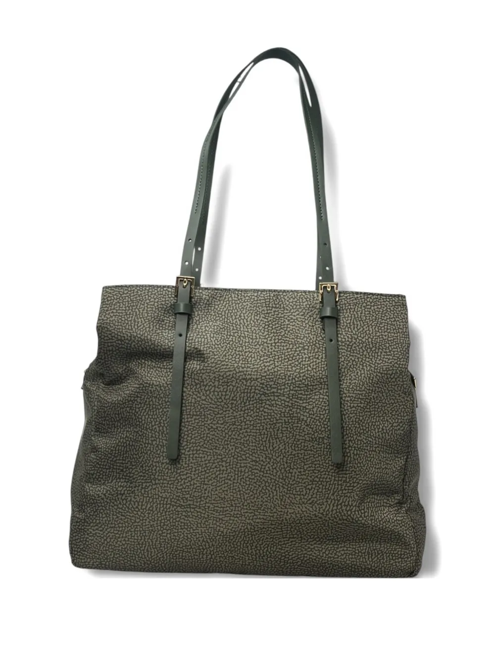 Borbonese Abstract-print Tote Bag In Green