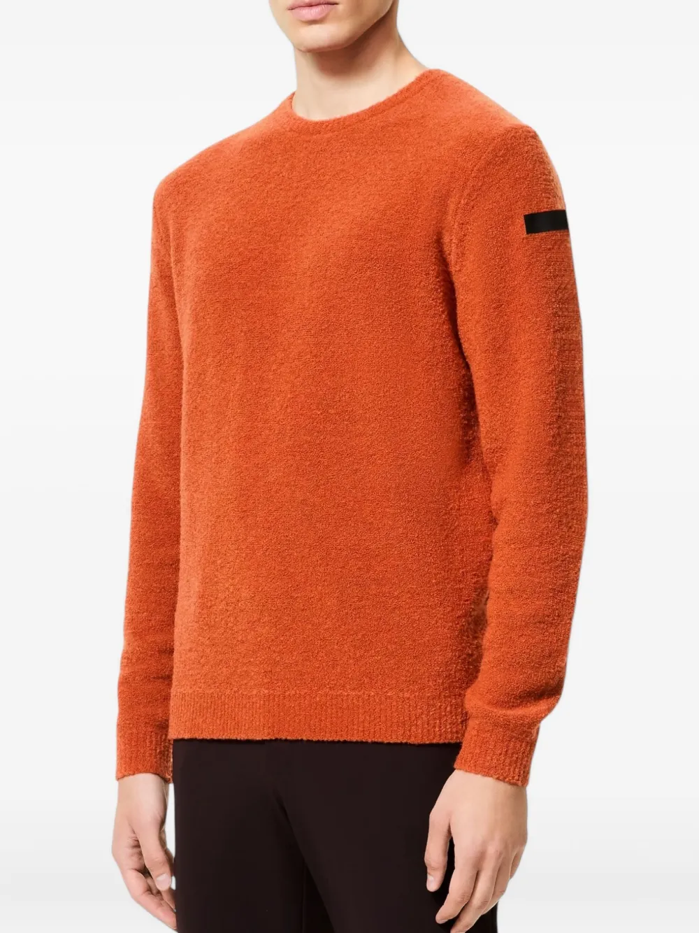 Rrd Boucle Round-neck Sweater - Orange 