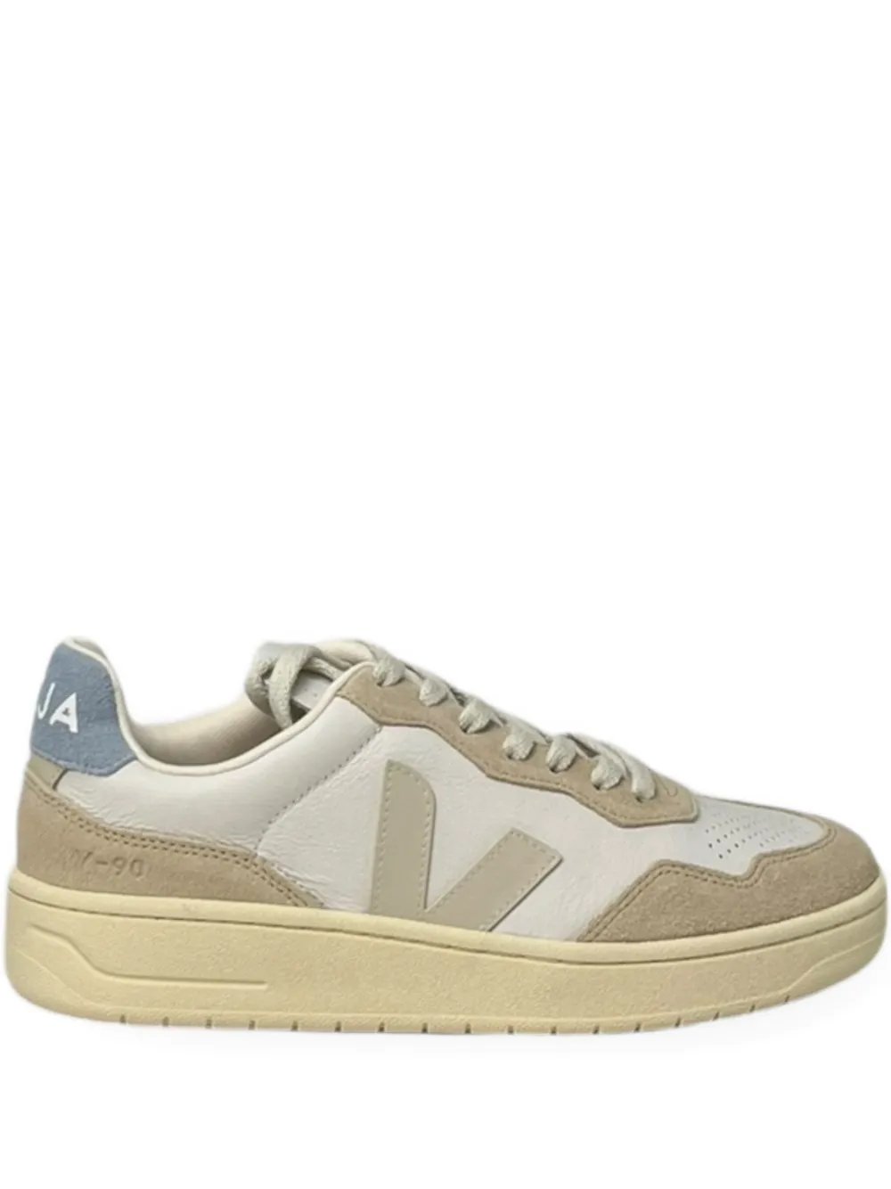 VEJA V-90 leren geperforeerde sneakers Wit
