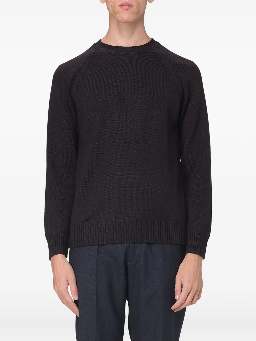 Paolo Pecora round-neck raglan sweater | Brown | Image 1