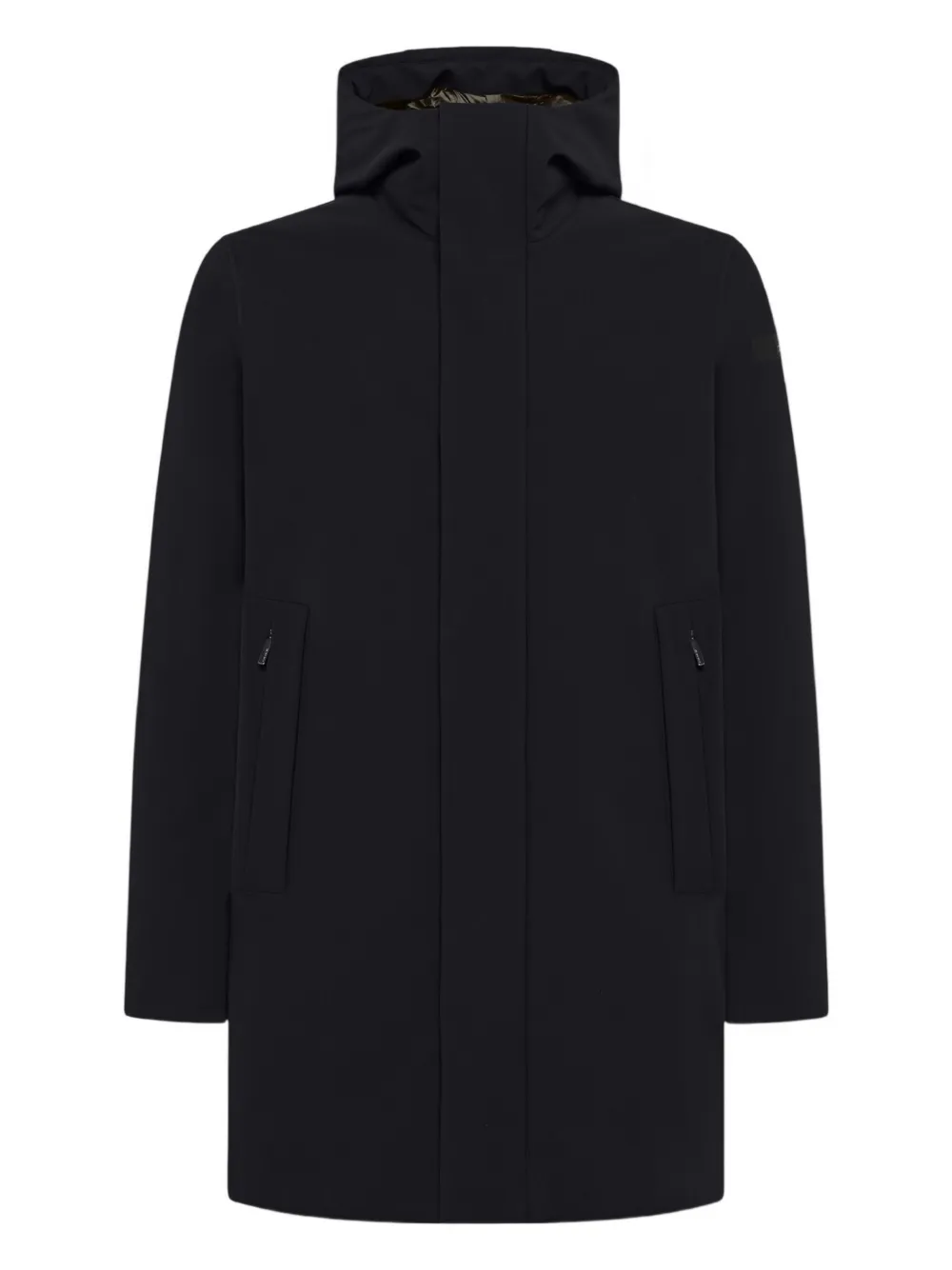 RRD Surflex hooded coat | Black | Image 1