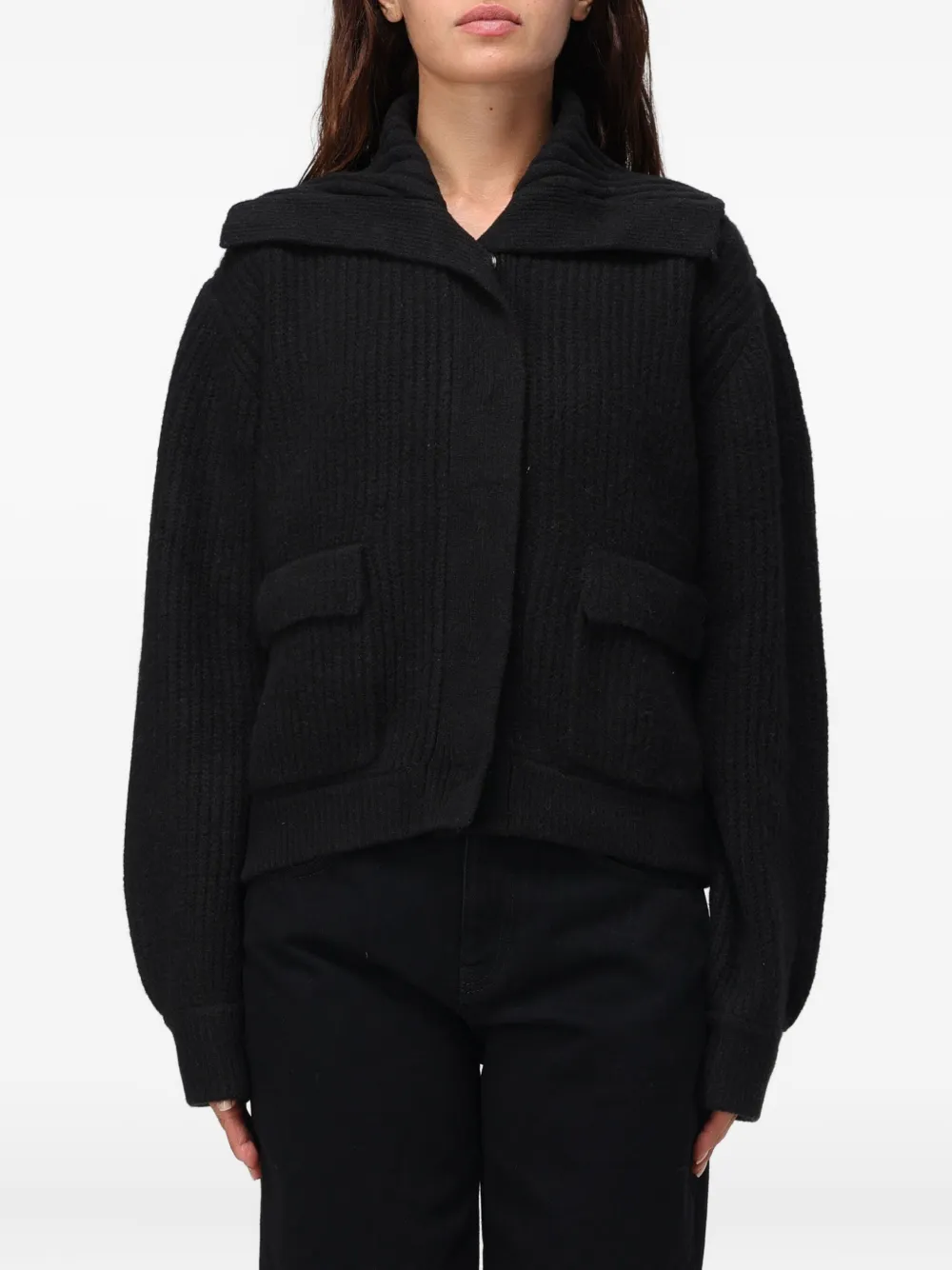 LIU JO Gerippter Cardigan | Schwarz | Image 1