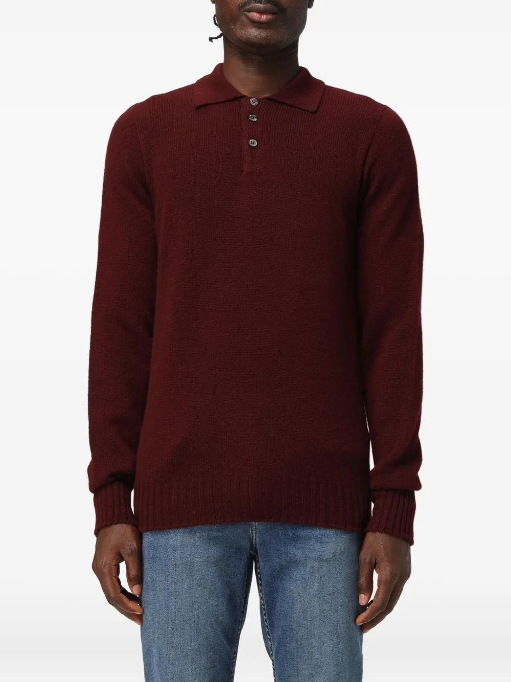 Drumohr buttoned sweater | Brown | Image 1