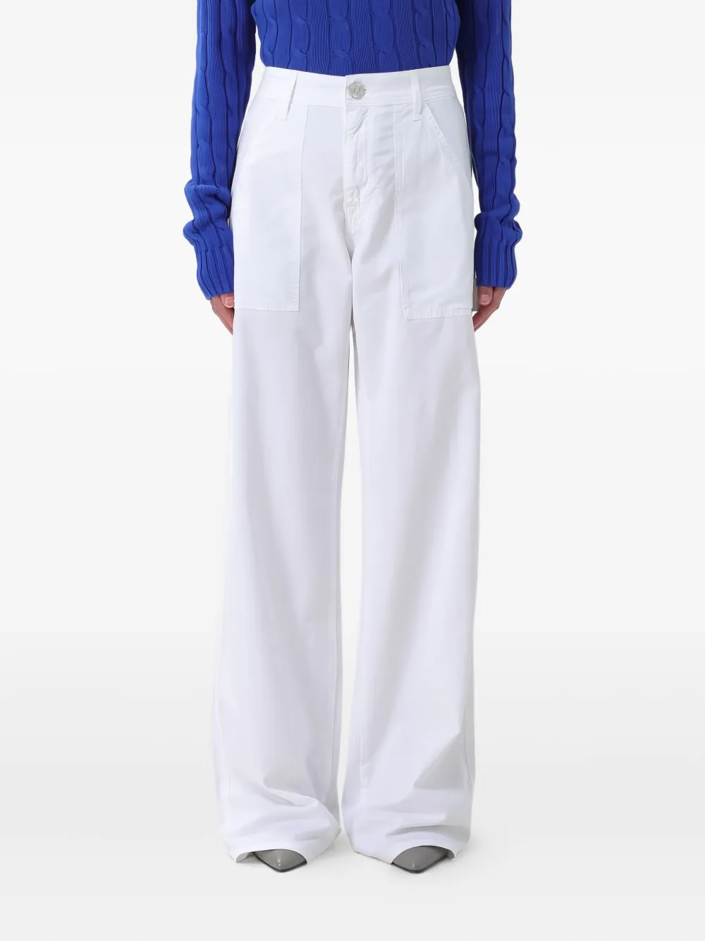 Jacob Cohën patch-pocket trousers | White | Image 1