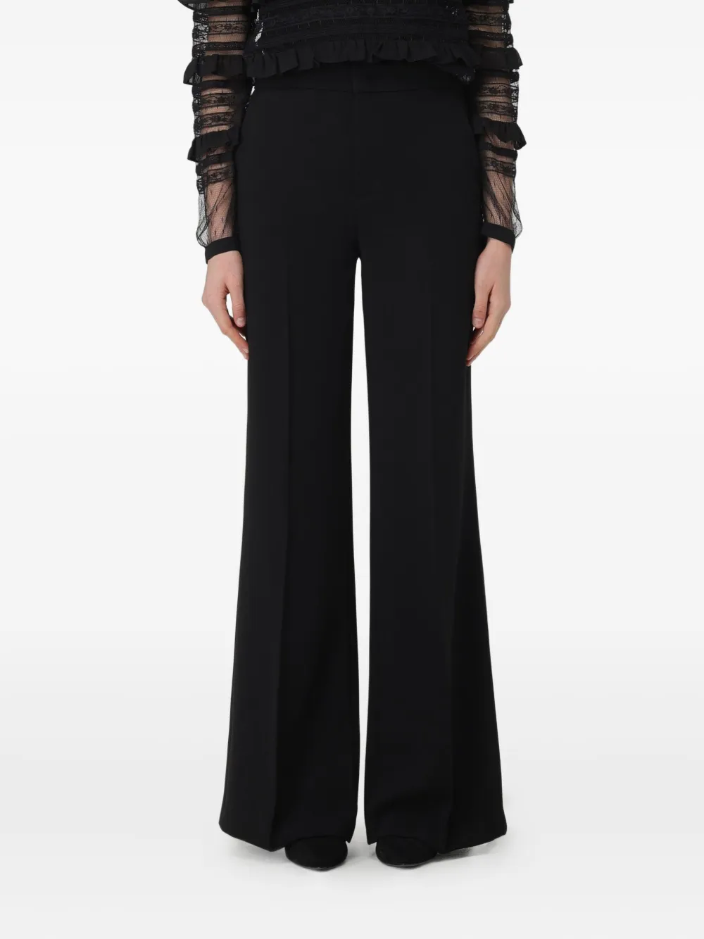 TWINSET logo-plaque trousers | Black | Image 1