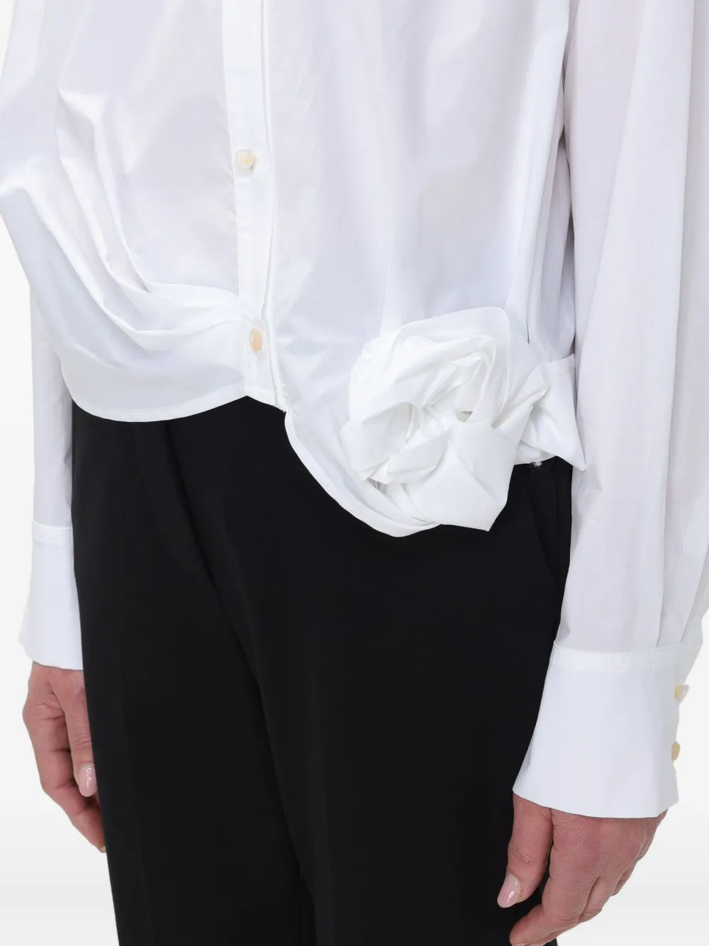 Sculpted-Flower Shirt