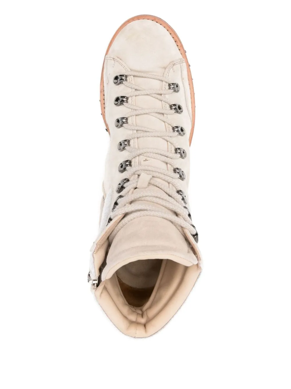 Eleventy Suede Lace-up Boots In Neutral