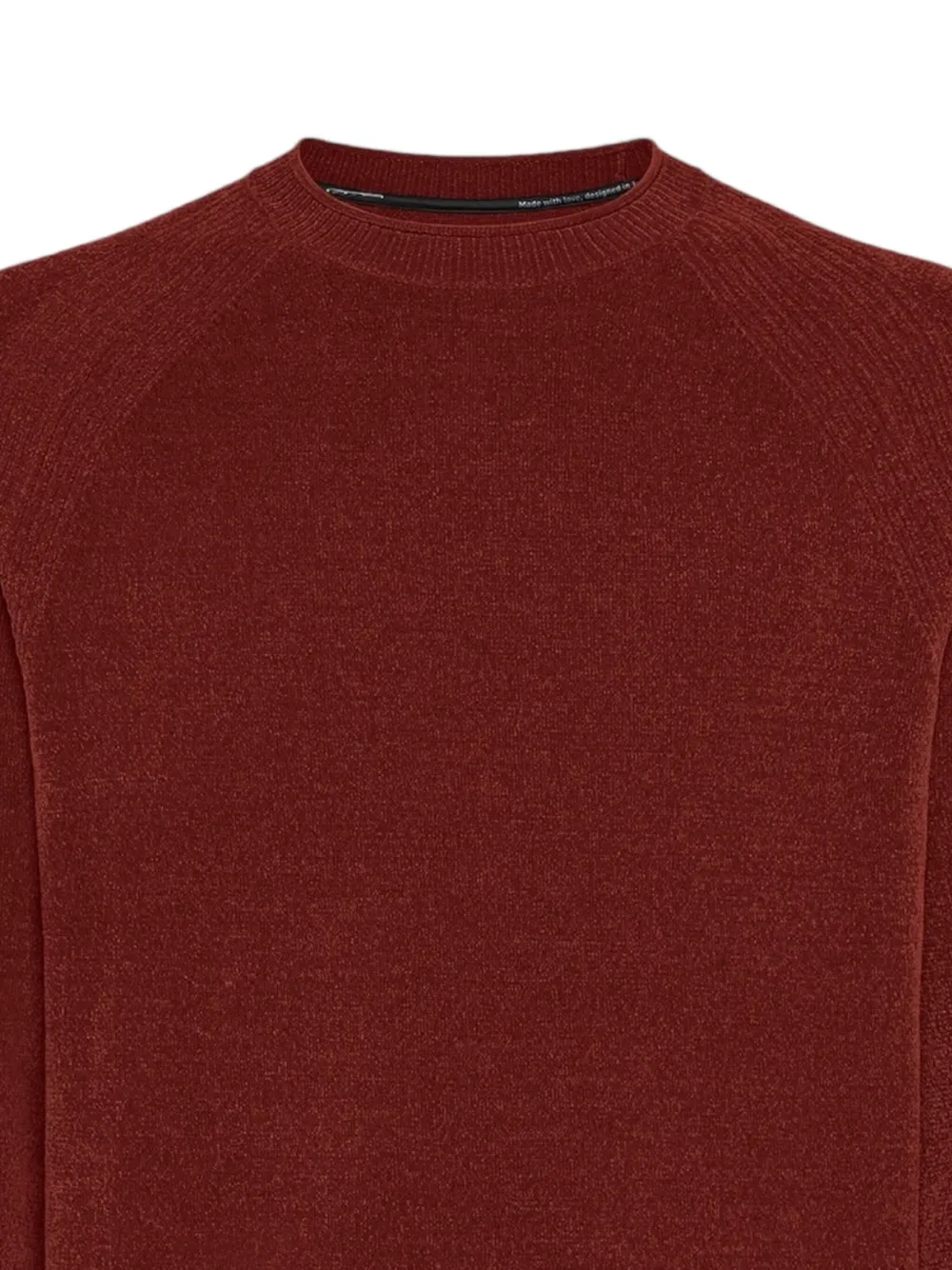 RRD round-neck velvet sweater - Bruin