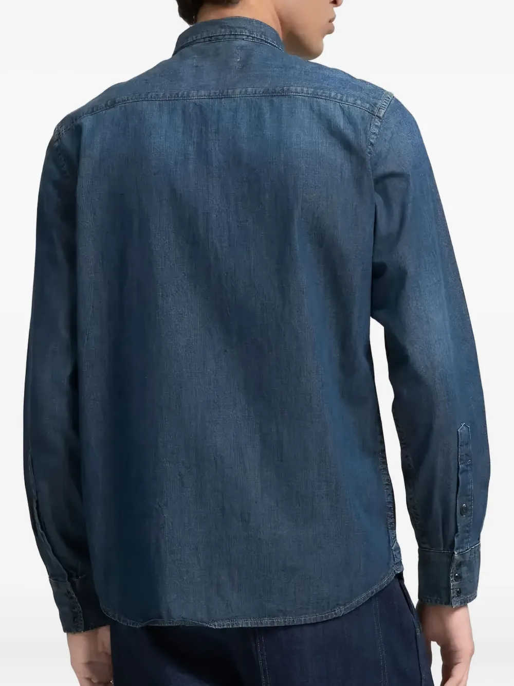 Replay pocket cotton shirt - Blauw
