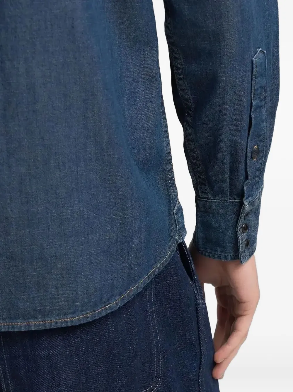 Replay Overhemd met zak Blauw